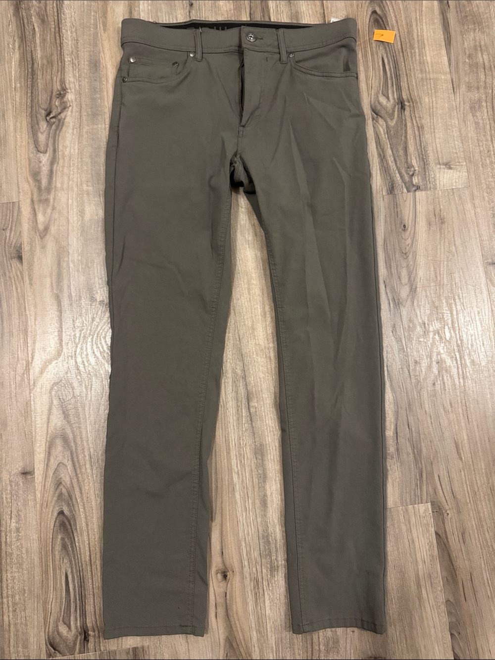 Projek Raw Men's Olive Green Chinos - Classic Straight Fit